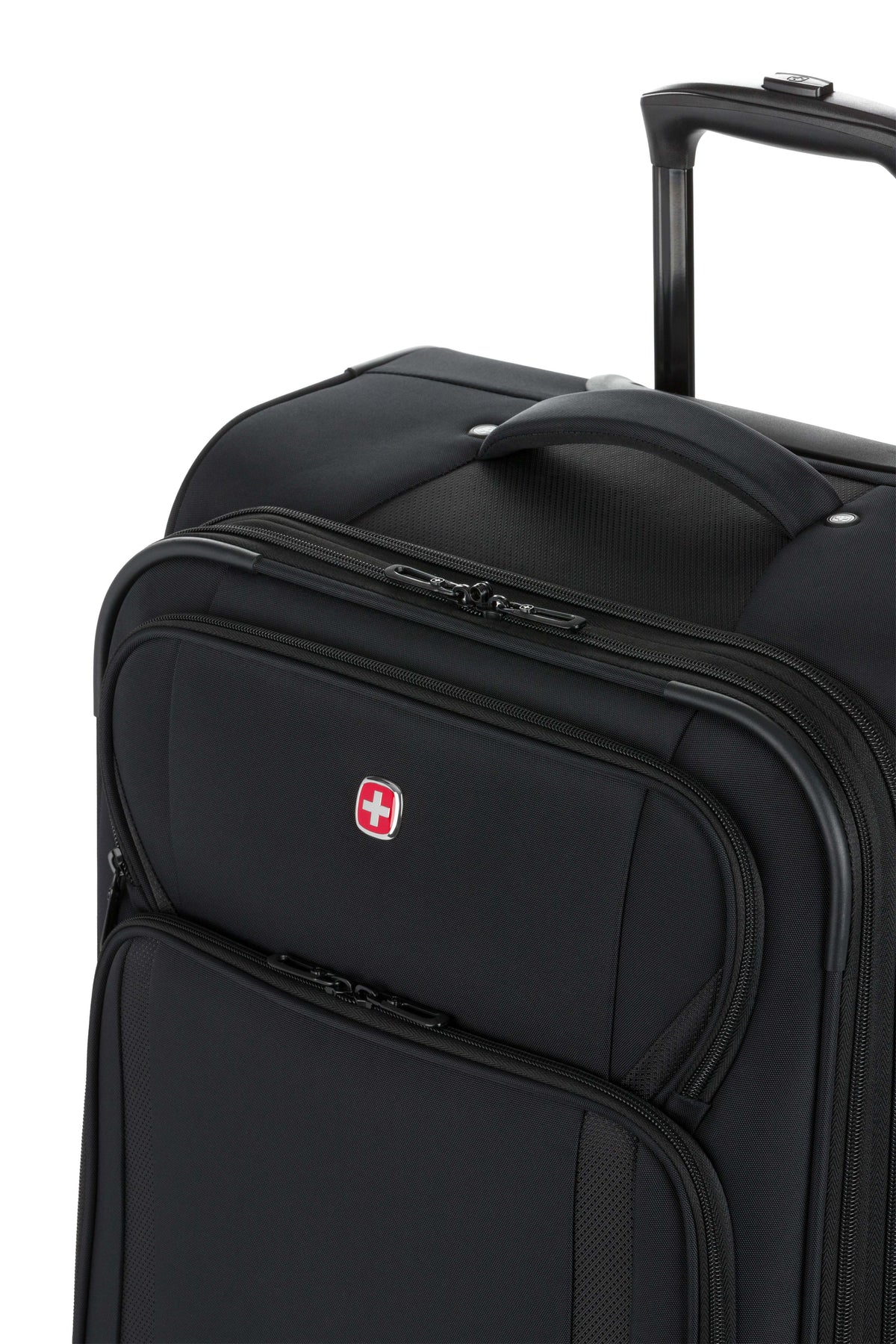 SWISSGEAR - 7090 Medium Checked Spinner - Black - 10