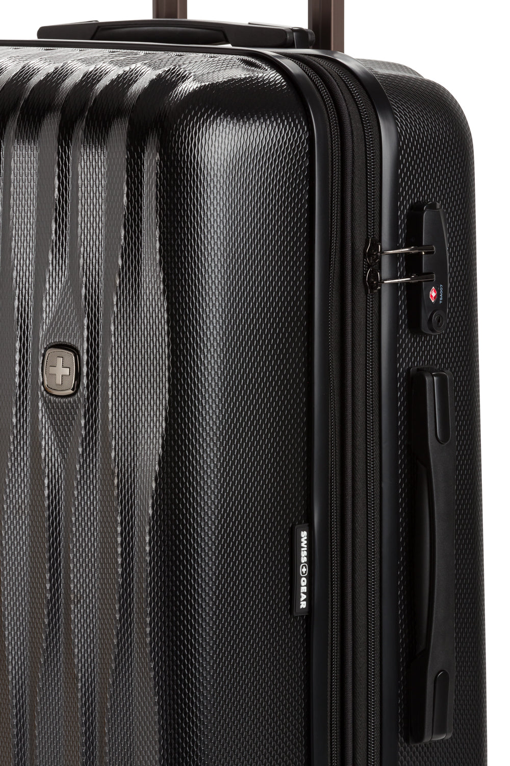 SWISSGEAR - Energie Medium Checked Spinner - Black - 12