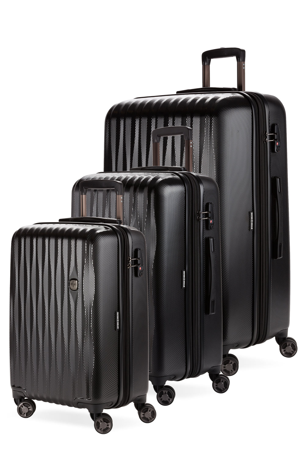 SWISSGEAR - Energie 3-Piece Spinner Set - Black - 01