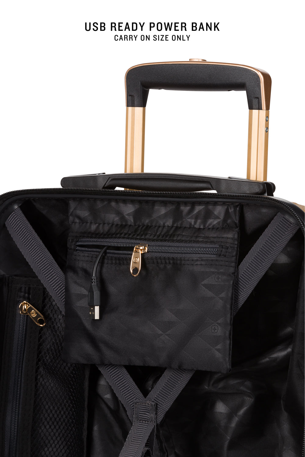 SWISSGEAR - Energie Carry-On Spinner - Gold - 10