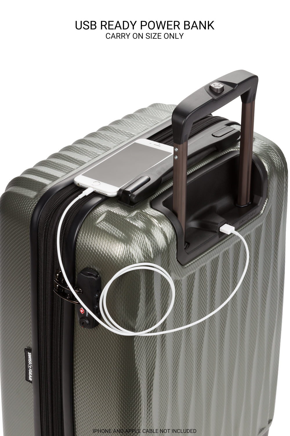 SWISSGEAR - Energie Carry-On Spinner - Olive Green - 06