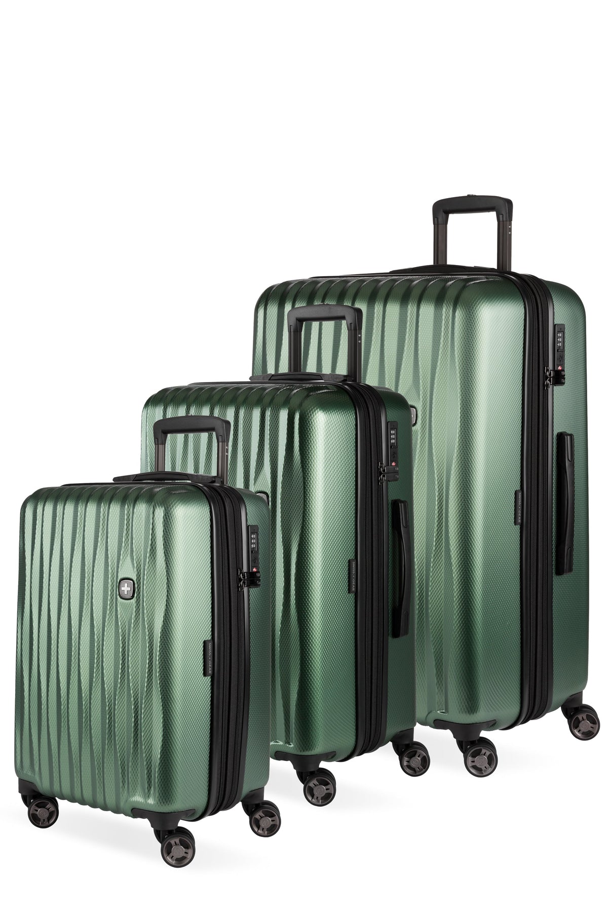 SWISSGEAR - Energie 3-Piece Spinner Set - Verdun Green - 01