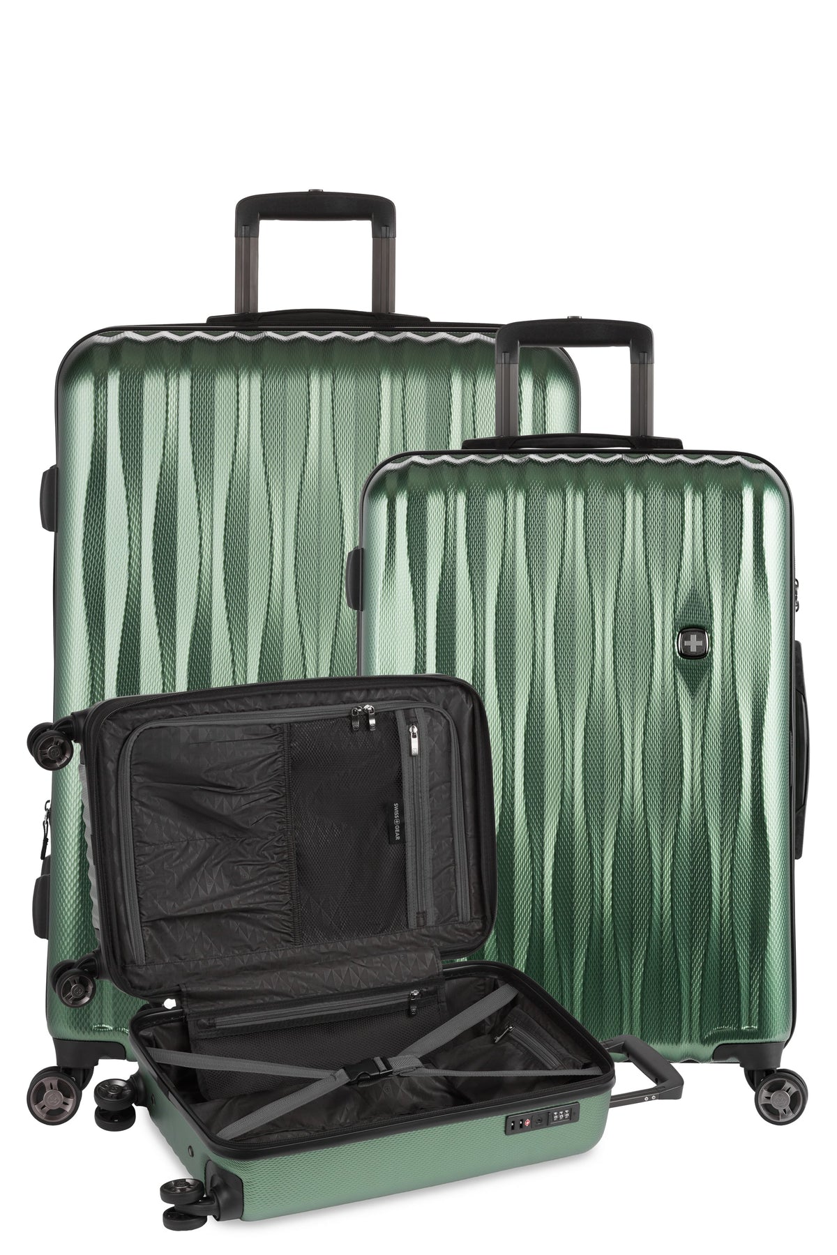 SWISSGEAR - Energie 3-Piece Spinner Set - Verdun Green - 14