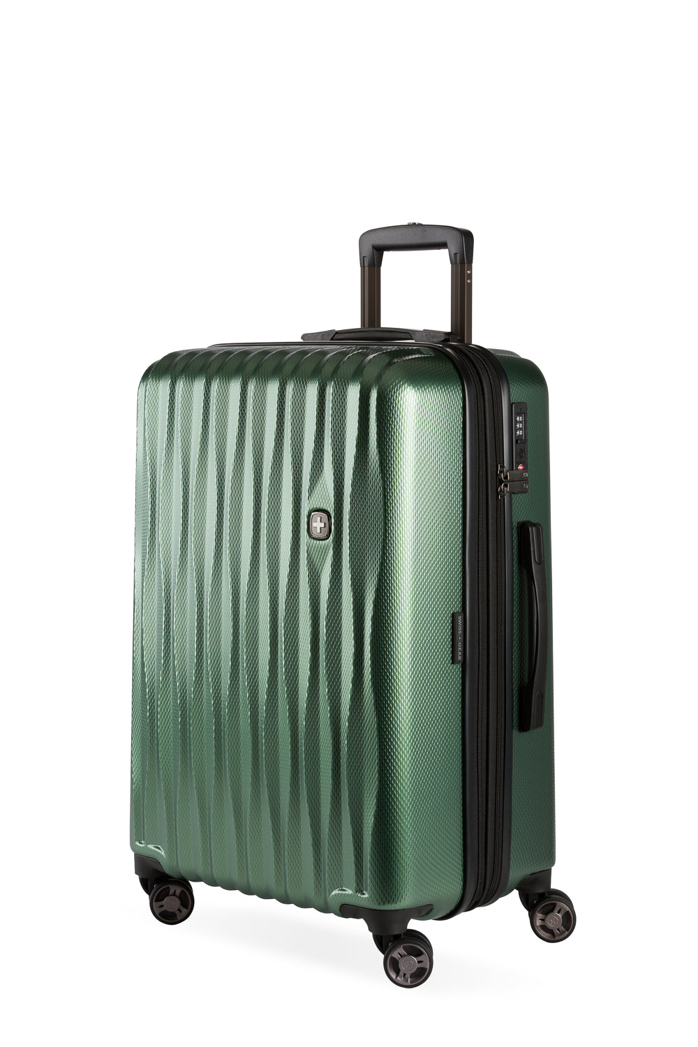 SWISSGEAR - Energie Medium Checked Spinner - Verdun Green - 01