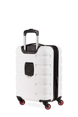 SWISSGEAR Signature 18 inch Expandable Carry On Hardside Spinner Luggage - White Lightweight, rugged ABS hardside case