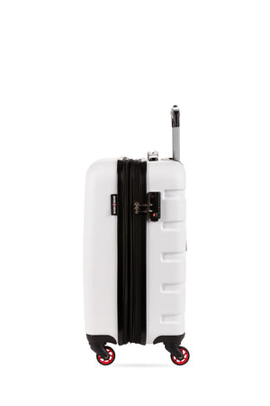 SWISSGEAR Signature 18 inch Expandable Carry On Hardside Spinner Luggage - White
