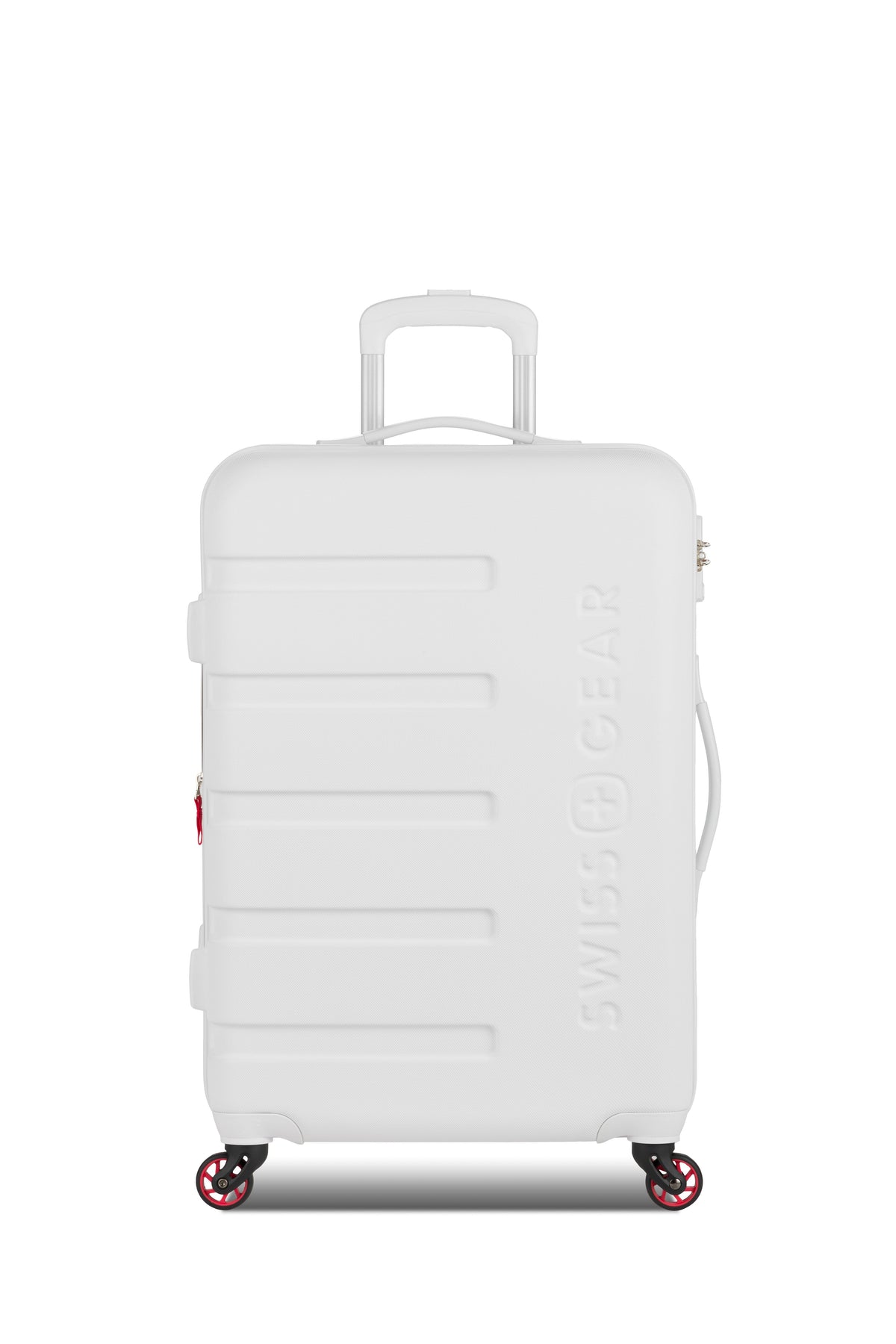SWISSGEAR - Signature Medium Checked Spinner - White - 03