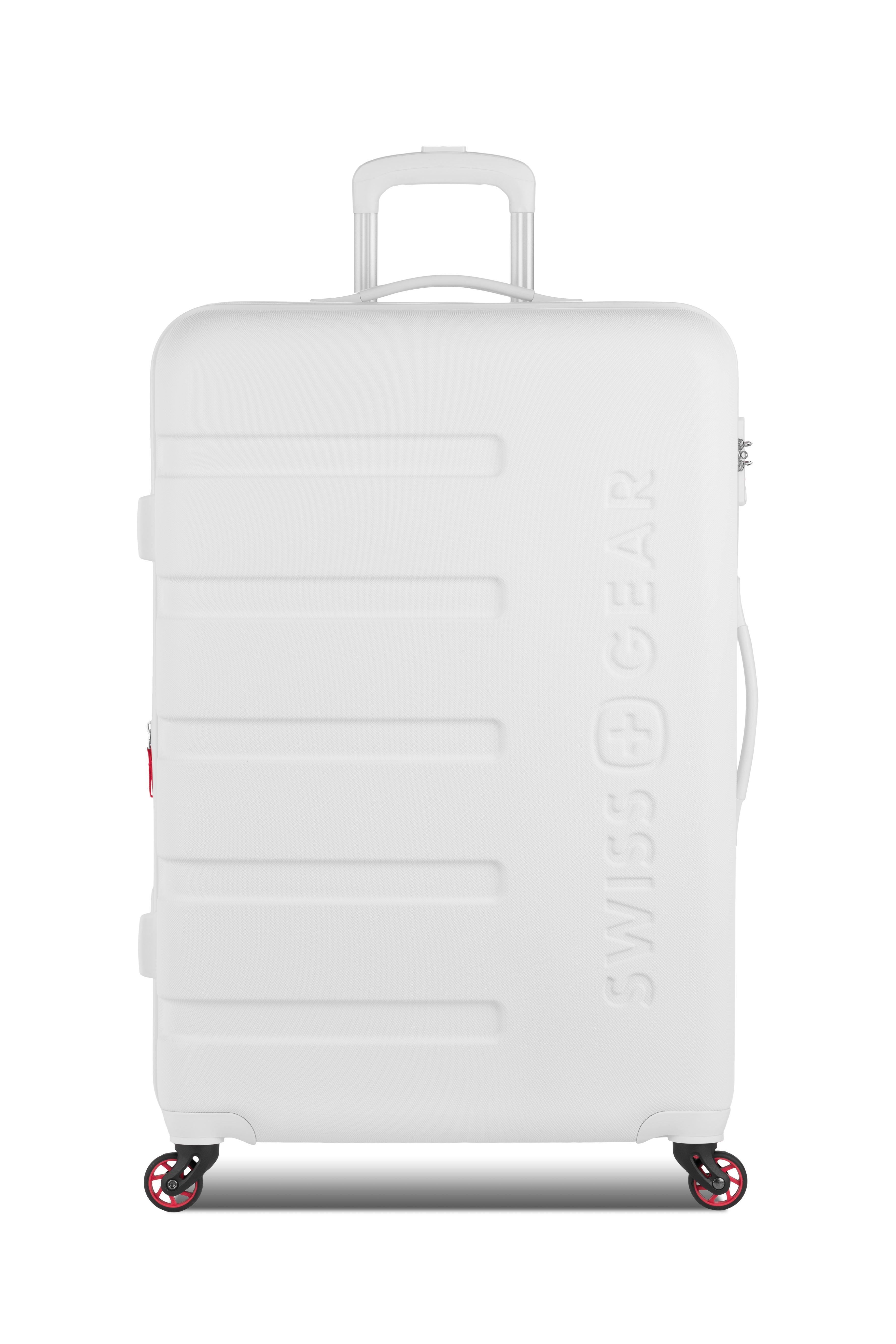 SWISSGEAR - Signature Large Checked Spinner - White - 03