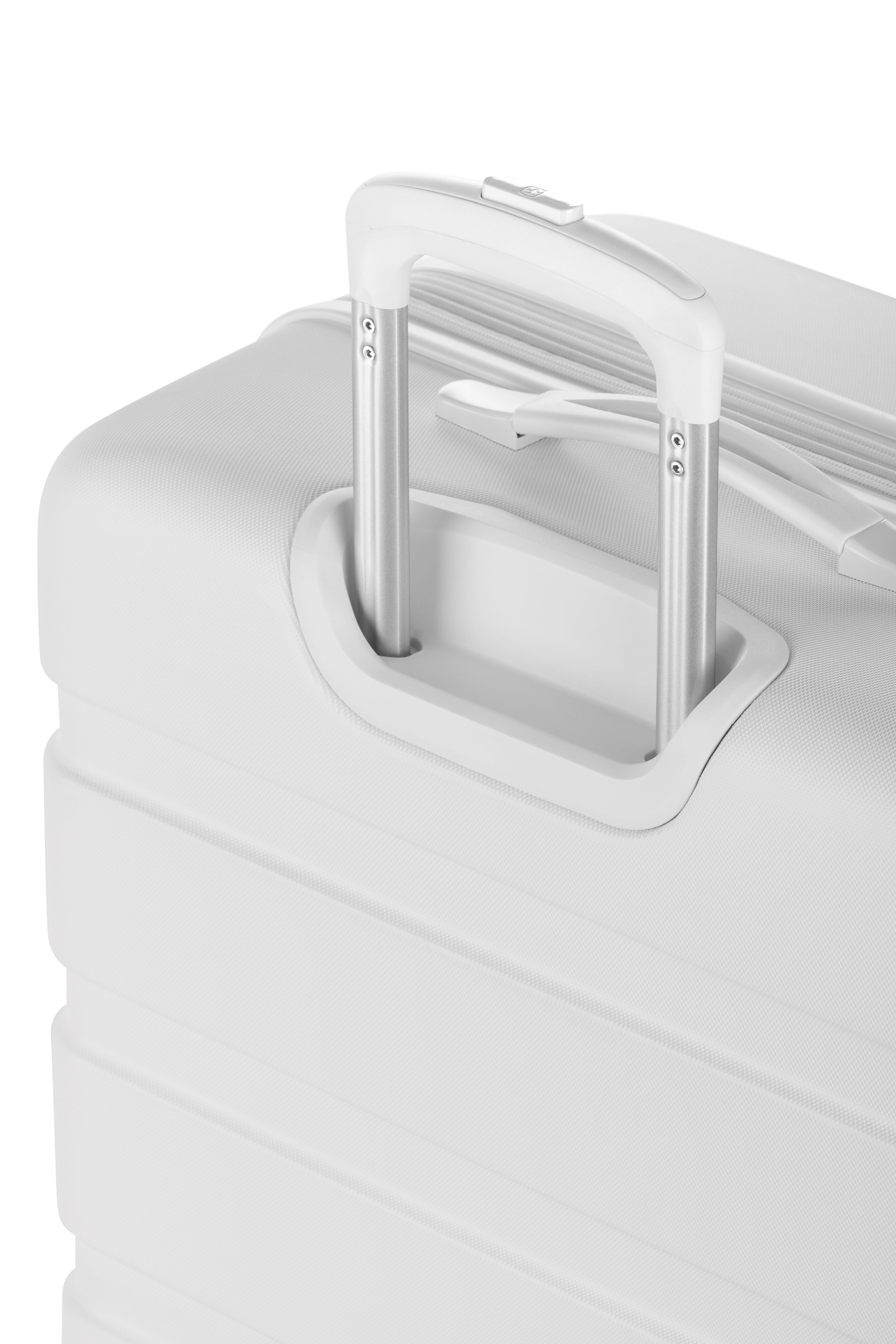 SWISSGEAR - Signature Large Checked Spinner - White - 12