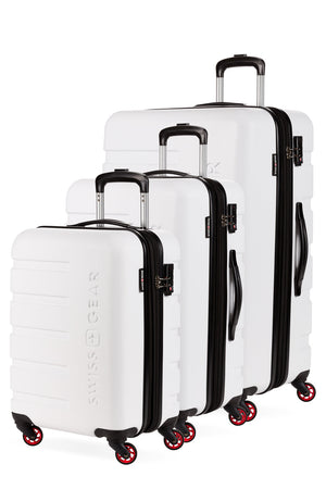 SWISSGEAR 7366 Expandable 3pc Hardside Luggage Set - Rugged, ABS hardside split-case body