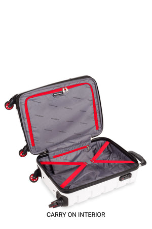 SWISSGEAR 7366 Expandable 3pc Hardside Luggage Set - Elastic tie-down clothing straps