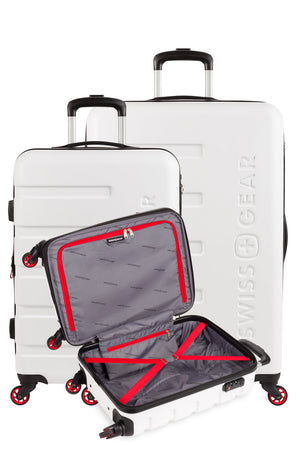 SWISSGEAR 7366 Expandable 3pc Hardside Luggage Set - White