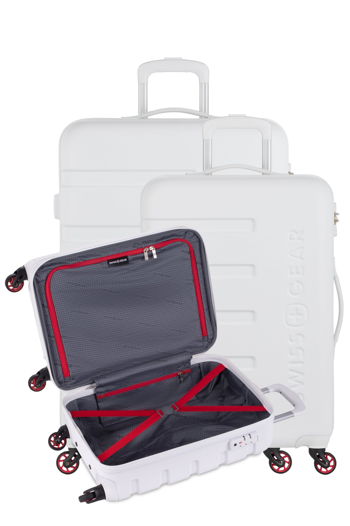 SWISSGEAR - Signature 3-Piece Spinner Set - White - 12