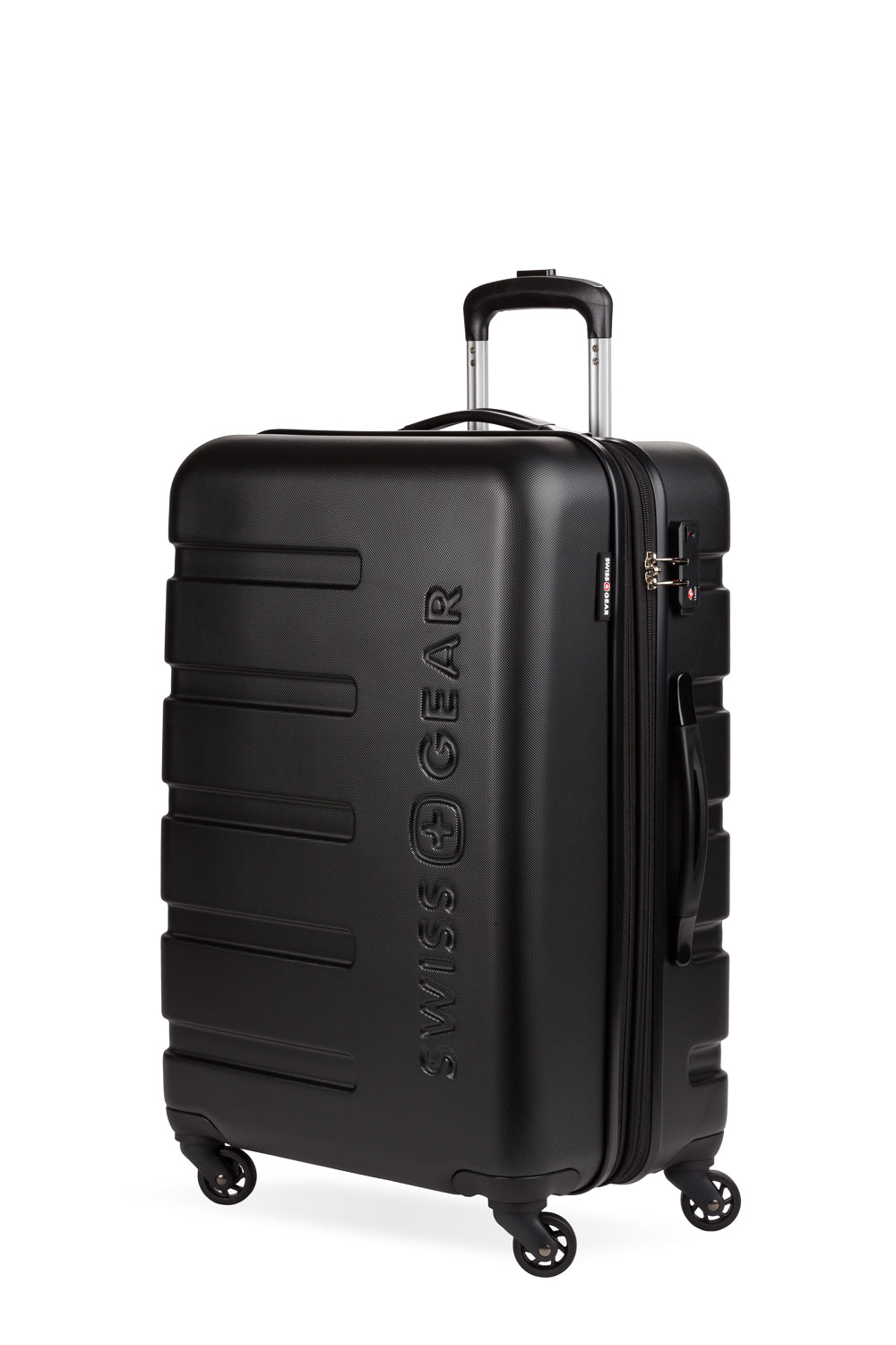 SWISSGEAR - Signature Medium Checked Spinner - Black - 01