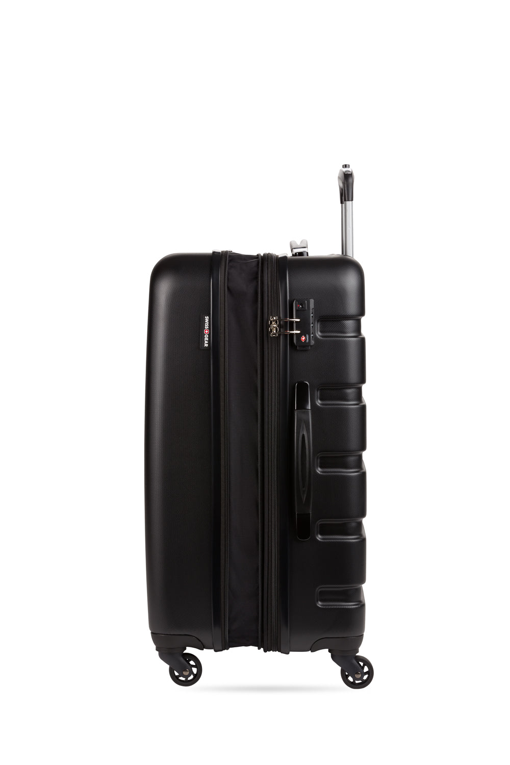 SWISSGEAR - Signature Medium Checked Spinner - Black - 05