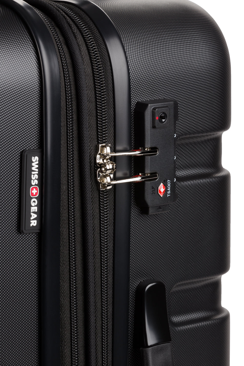 SWISSGEAR - Signature Medium Checked Spinner - Black - 08