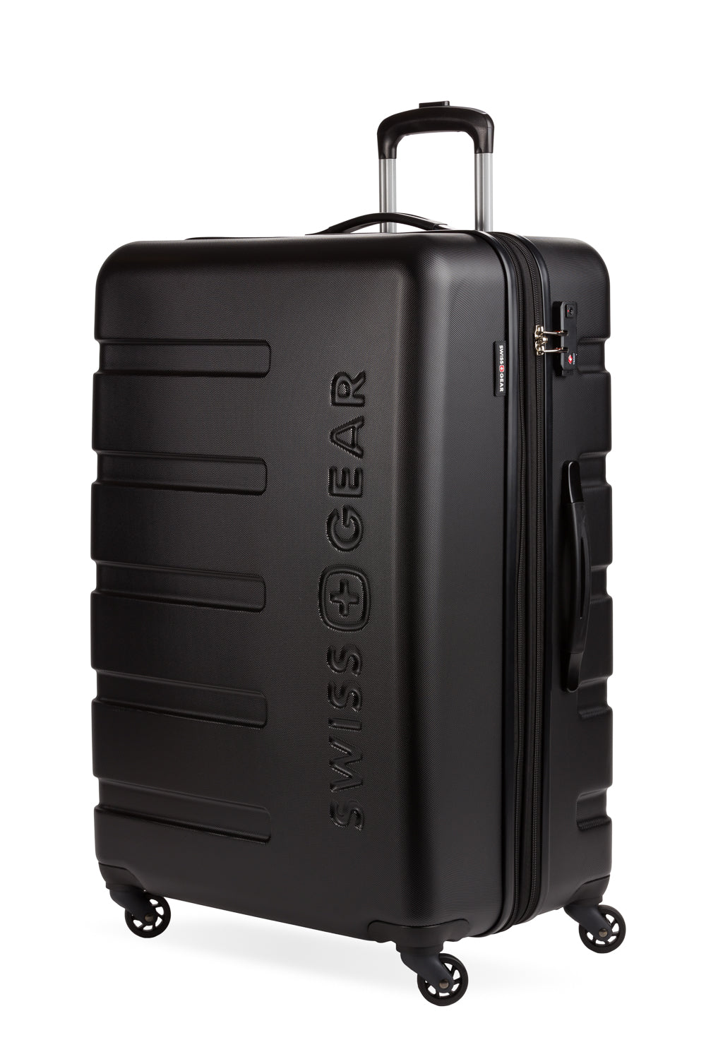 SWISSGEAR - Signature Large Checked Spinner - Black - 01