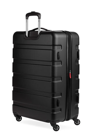 SWISSGEAR - Signature Large Checked Spinner and Weekender Tote 2-Piece Set - Black - 02 #color_black