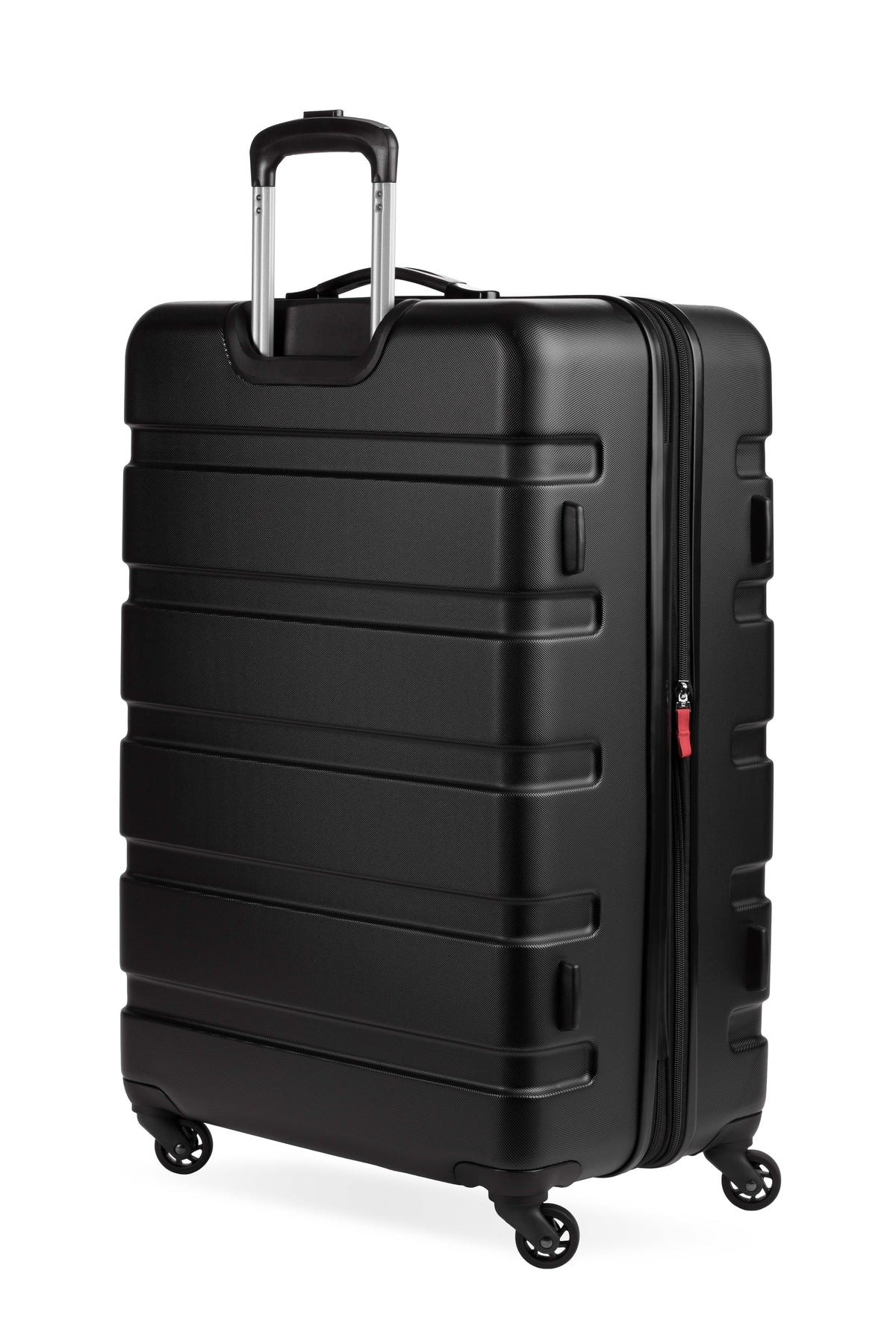 SWISSGEAR - Signature Large Checked Spinner and Weekender Tote 2-Piece Set - Black - 02