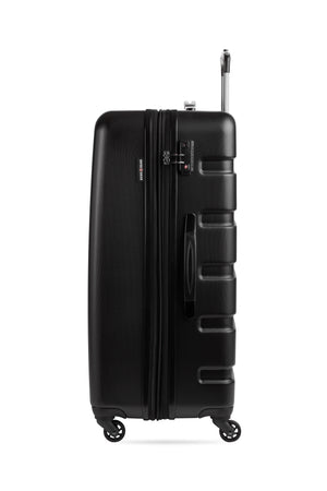 SWISSGEAR - Signature Large Checked Spinner and Weekender Tote 2-Piece Set - Black - 06 #color_black