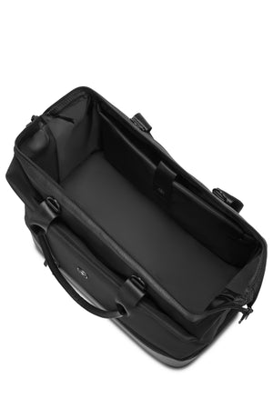 SWISSGEAR - Signature Large Checked Spinner and Weekender Tote 2-Piece Set - Black - 15 #color_black