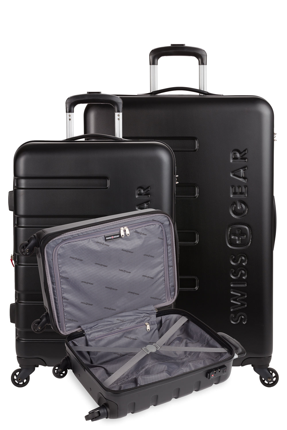 SWISSGEAR - Signature 3-Piece Spinner Set - Black - 13