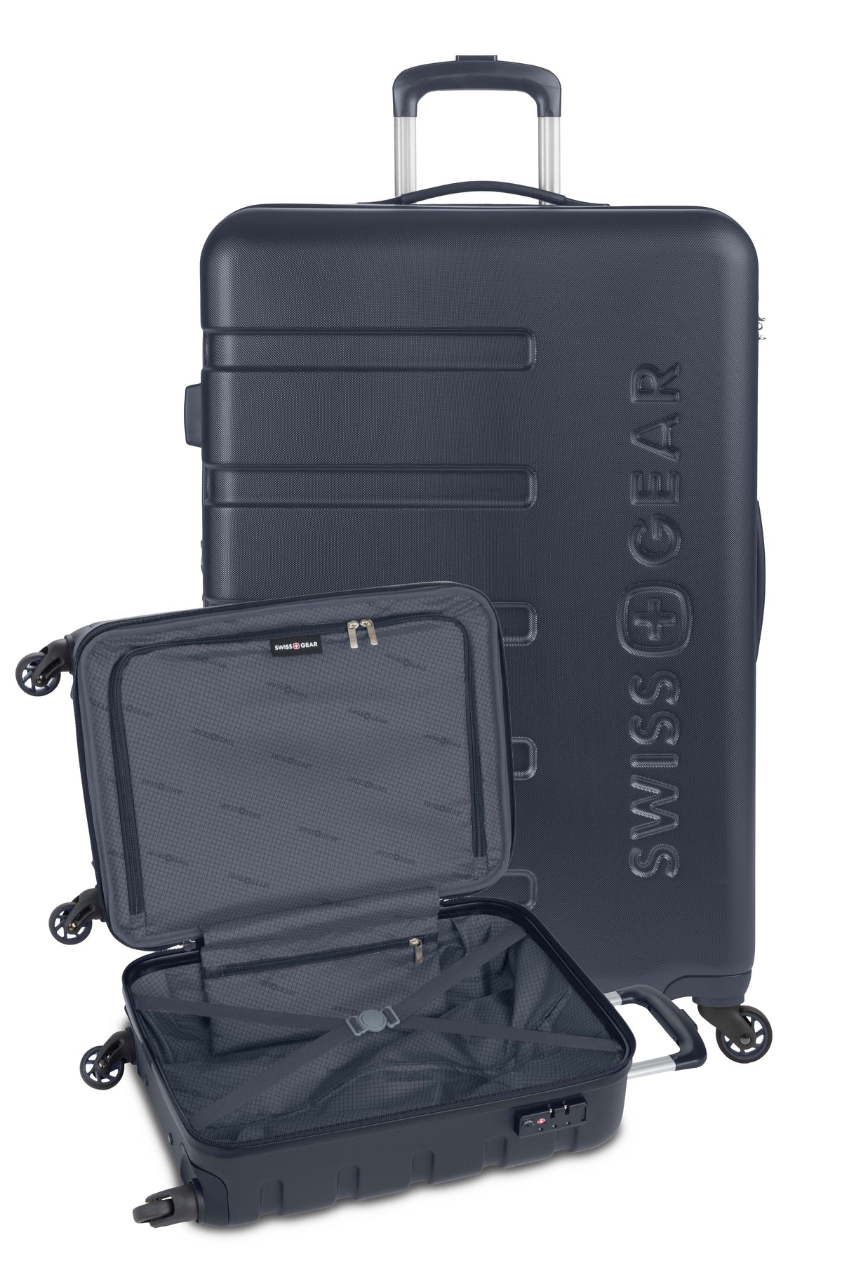 SWISSGEAR - Signature 2-Piece Spinner Set - Navy - 12