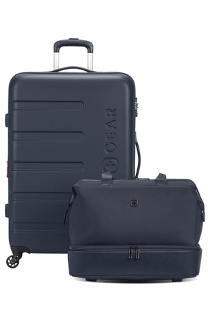 SWISSGEAR - Signature Large Checked Spinner and Weekender Tote 2-Piece Set