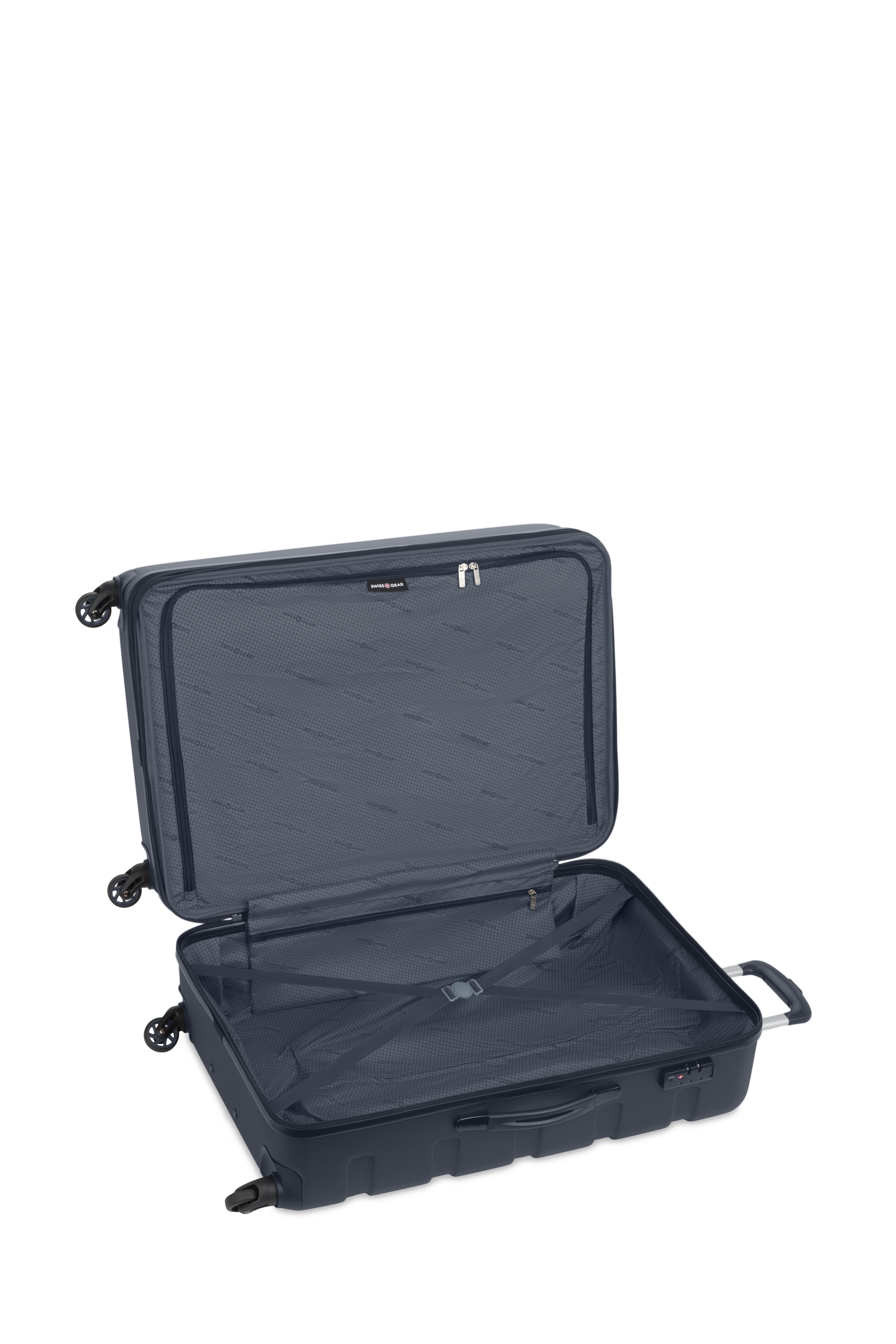 SWISSGEAR - Signature Large Checked Spinner and Weekender Tote 2-Piece Set