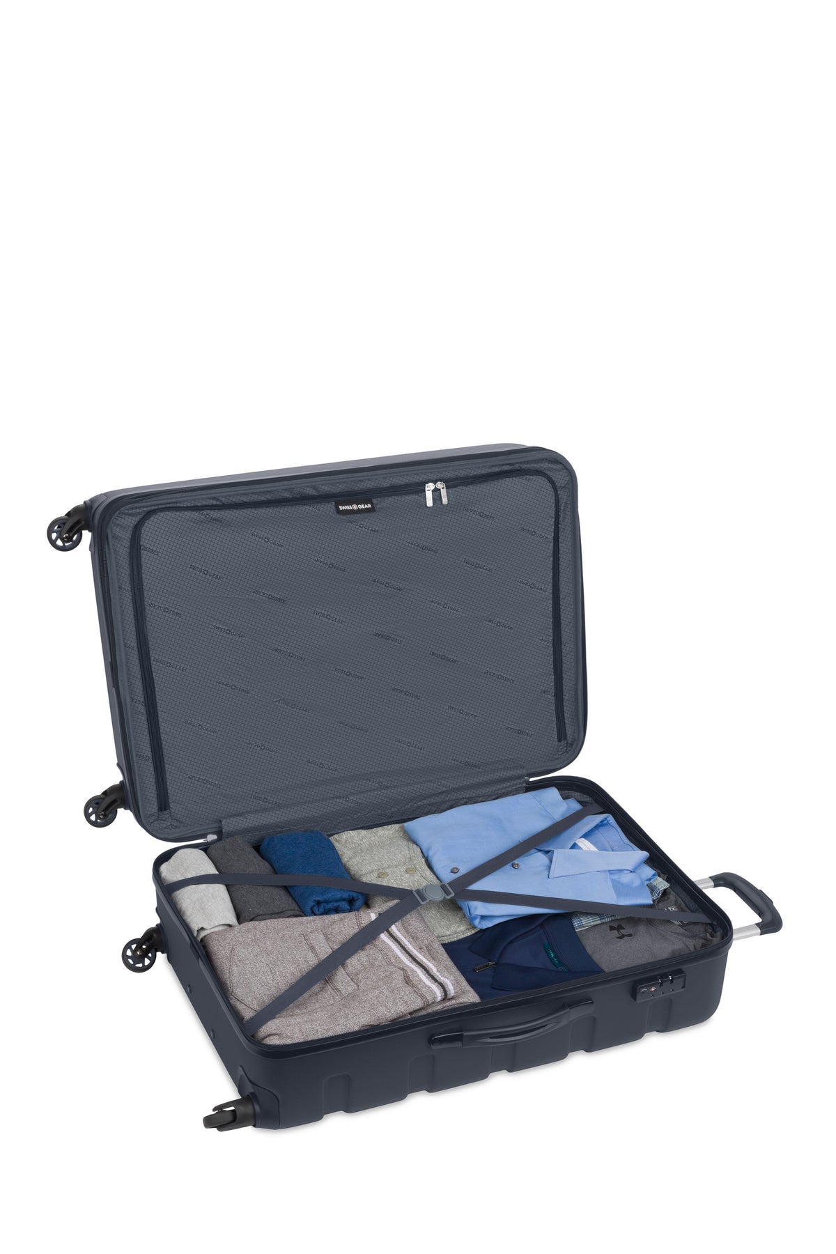 SWISSGEAR - Signature Large Checked Spinner and Weekender Tote 2-Piece Set