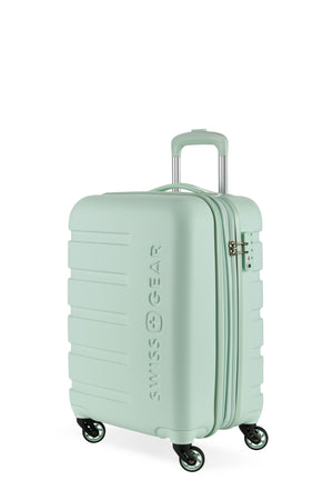 SWISSGEAR Signature 18” Expandable Carry On Hardside Spinner Luggage - Clearly Aqua