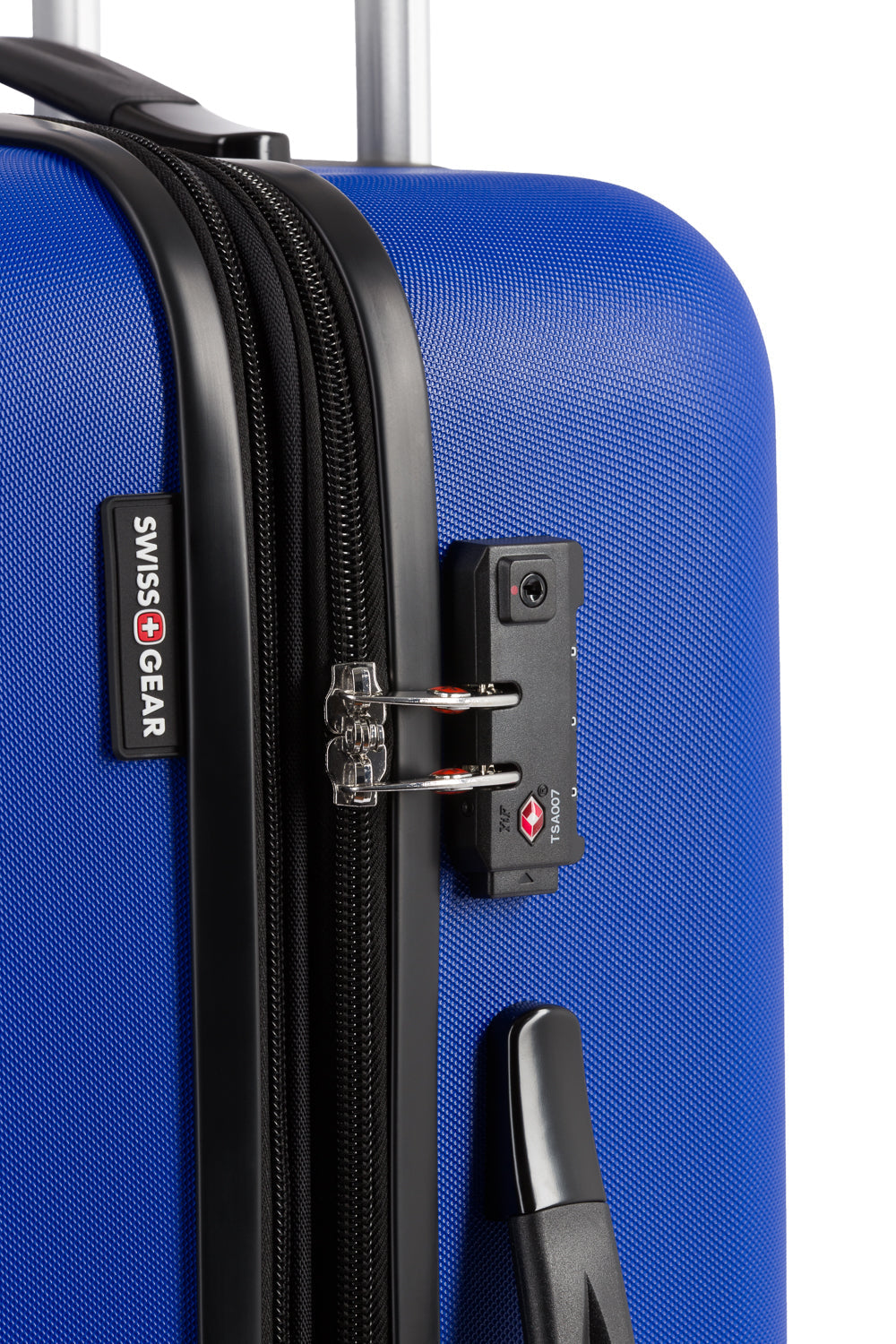 SWISSGEAR - Signature Medium Checked Spinner - Cobalt Blue - 08
