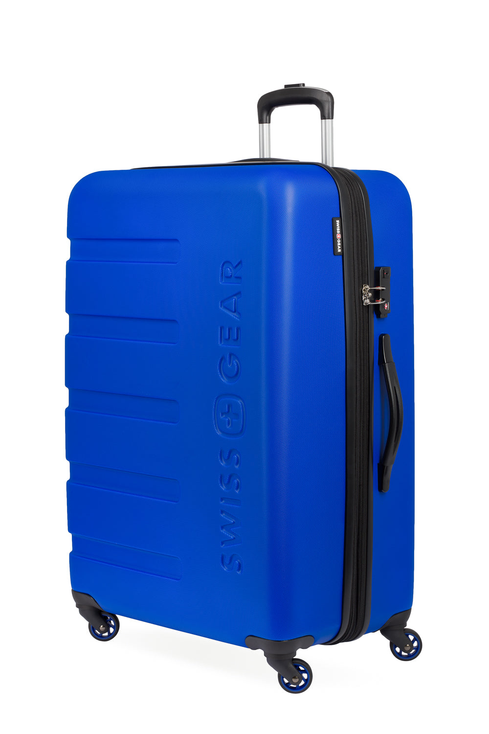 SWISSGEAR - Signature Large Checked Spinner - Cobalt Blue - 01