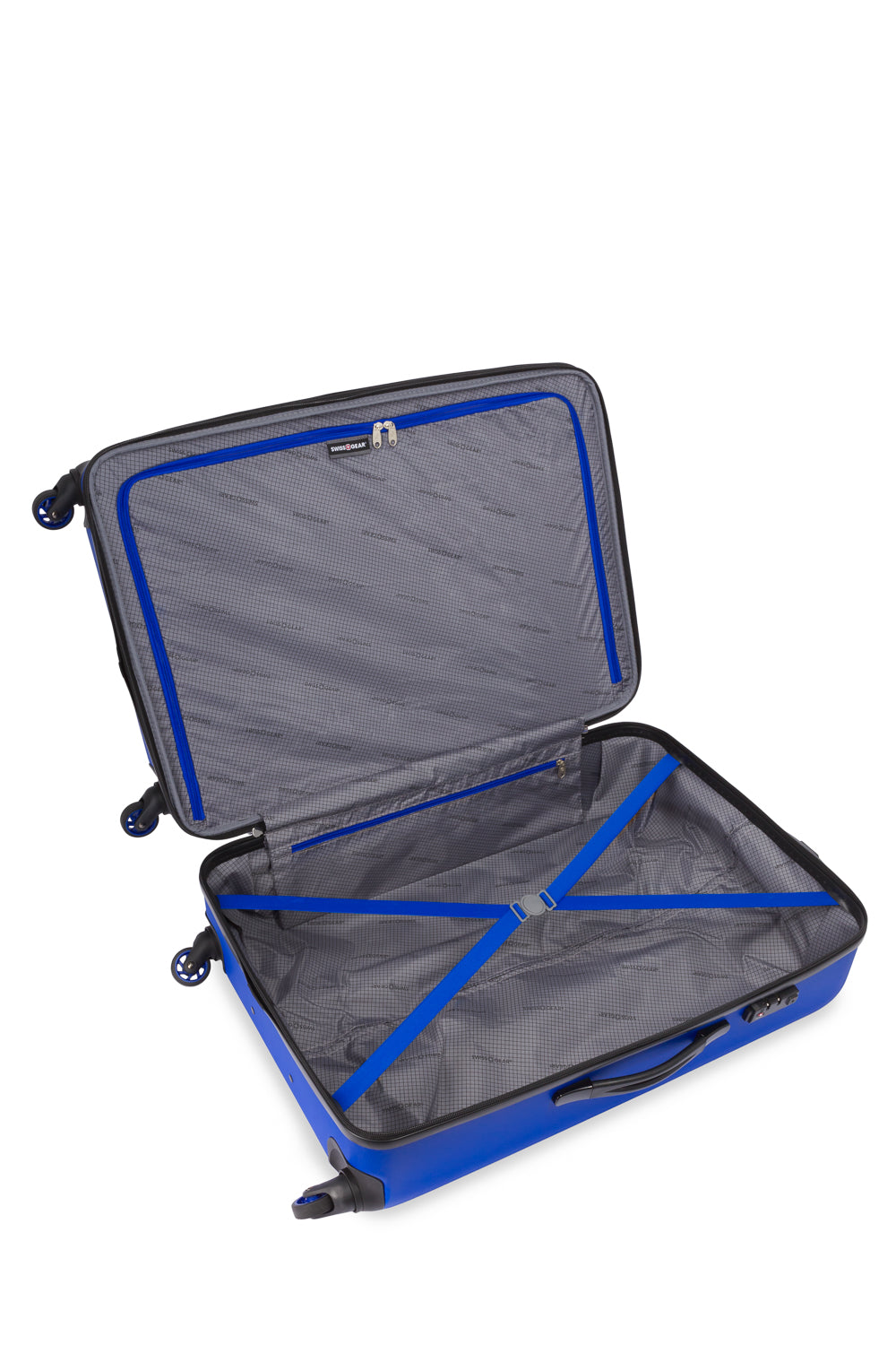 SWISSGEAR - Signature Large Checked Spinner - Cobalt Blue - 06