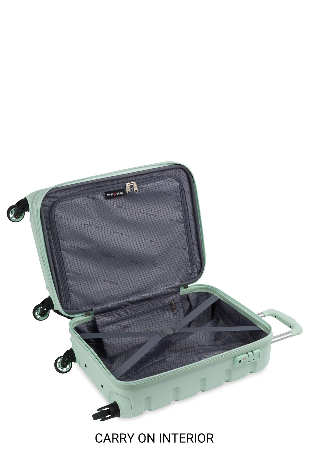 SWISSGEAR - Signature 3-Piece Spinner Set - Clearly Aqua - 05