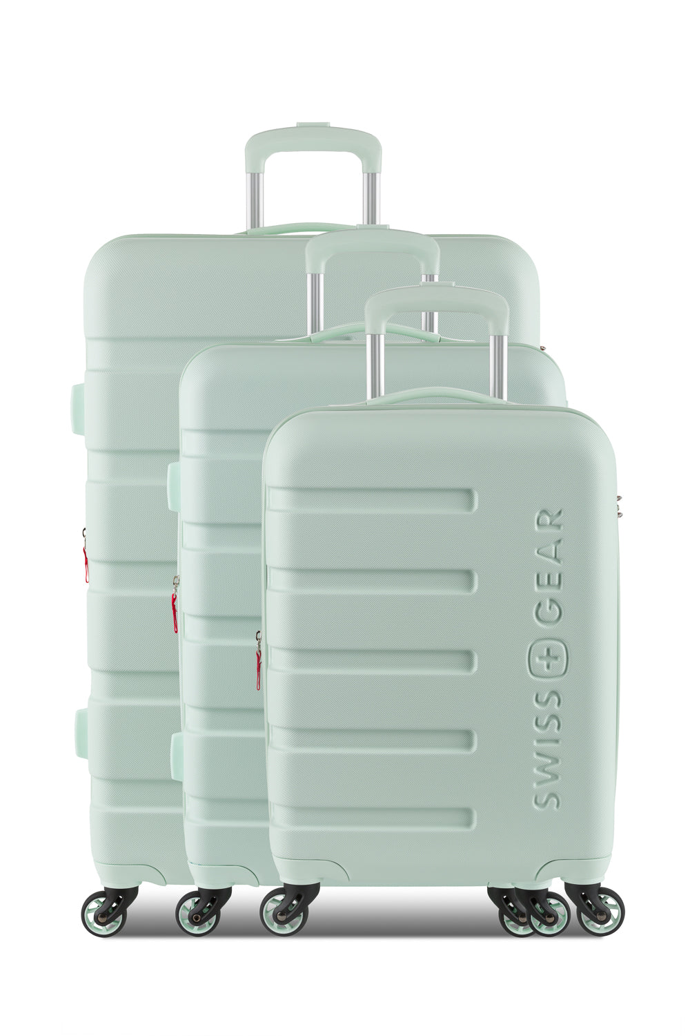 SWISSGEAR - Signature 3-Piece Spinner Set - Clearly Aqua - 03
