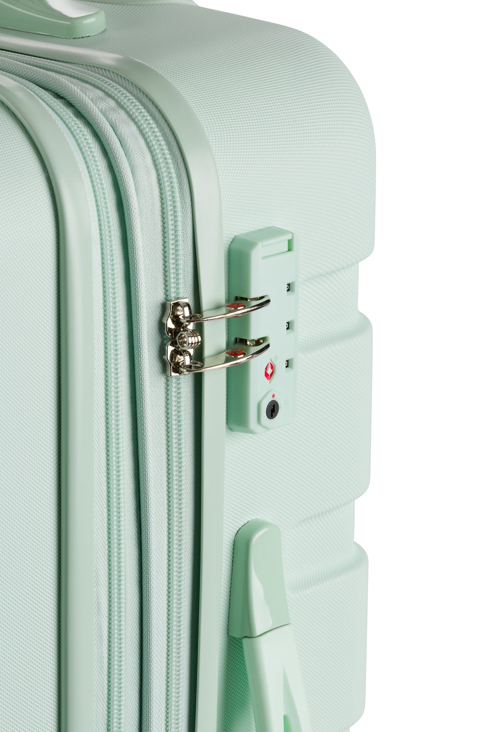 SWISSGEAR - Signature Medium Checked Spinner - Clearly Aqua - 07