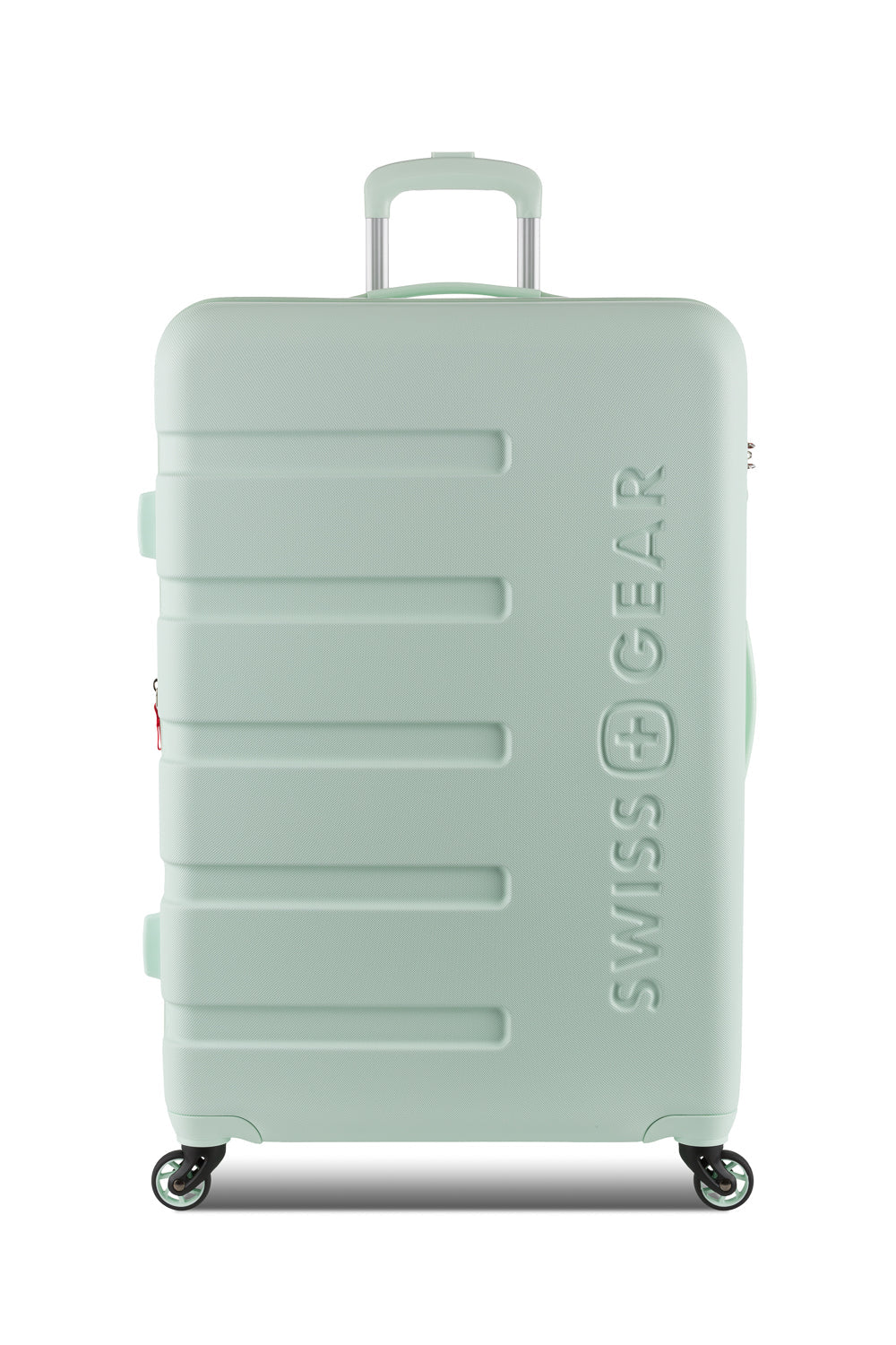 SWISSGEAR - Signature Large Checked Spinner - Clearly Aqua - 03