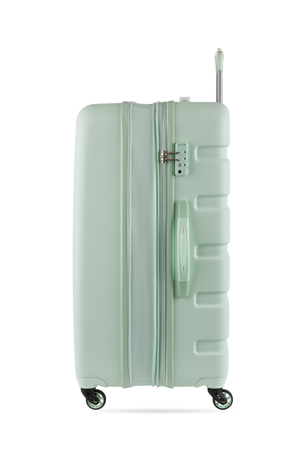 SWISSGEAR - Signature Large Checked Spinner - Clearly Aqua - 05