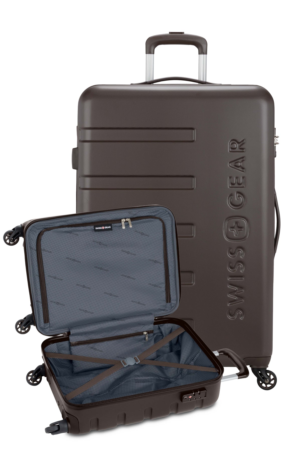 SWISSGEAR - Signature 2-Piece Spinner Set - Chocolate - 15