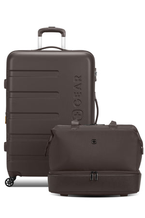 SWISSGEAR - Signature Large Checked Spinner and Weekender Tote 2-Piece Set
