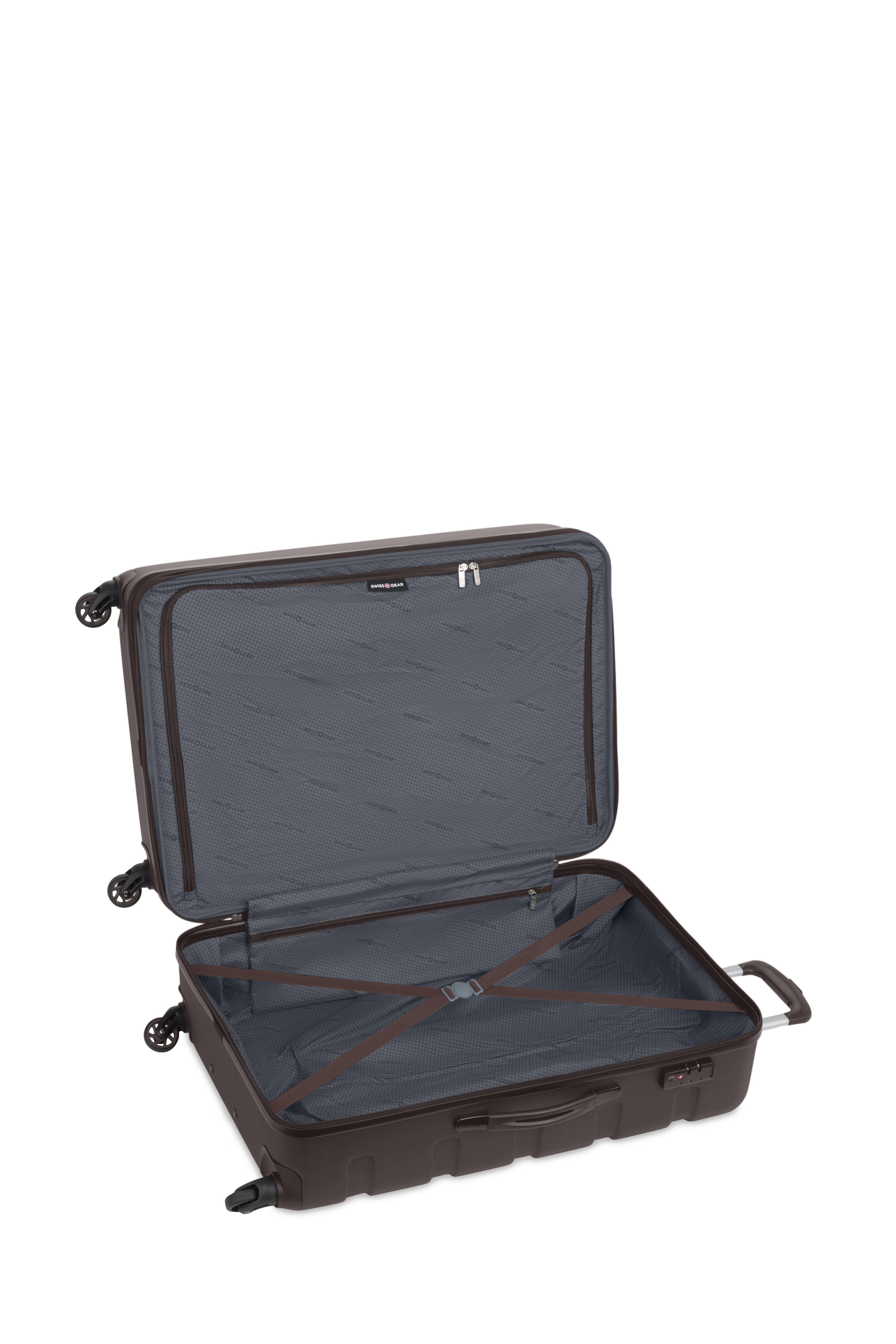 SWISSGEAR - Signature Large Checked Spinner and Weekender Tote 2-Piece Set