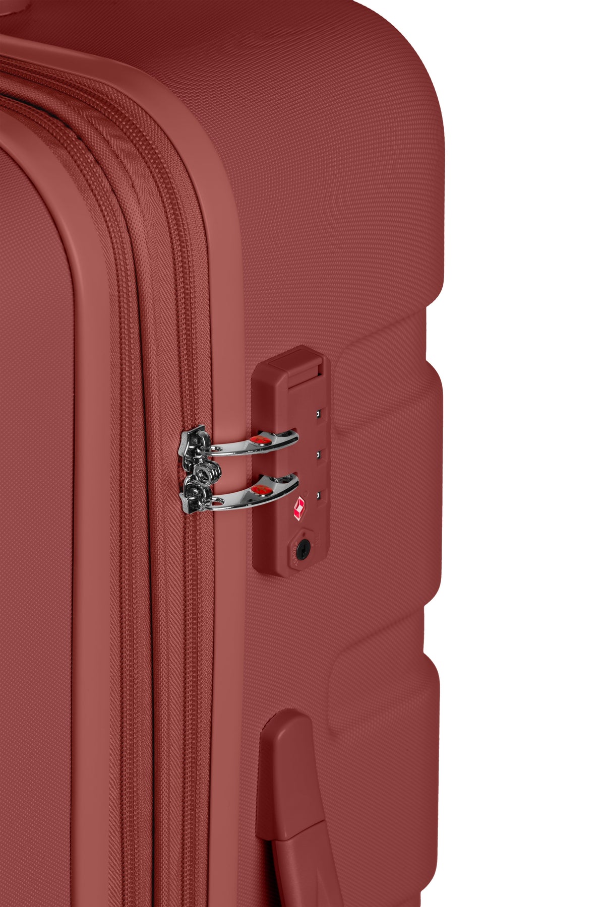SWISSGEAR - Signature Large Checked Spinner - Cinnamon Brown - 08