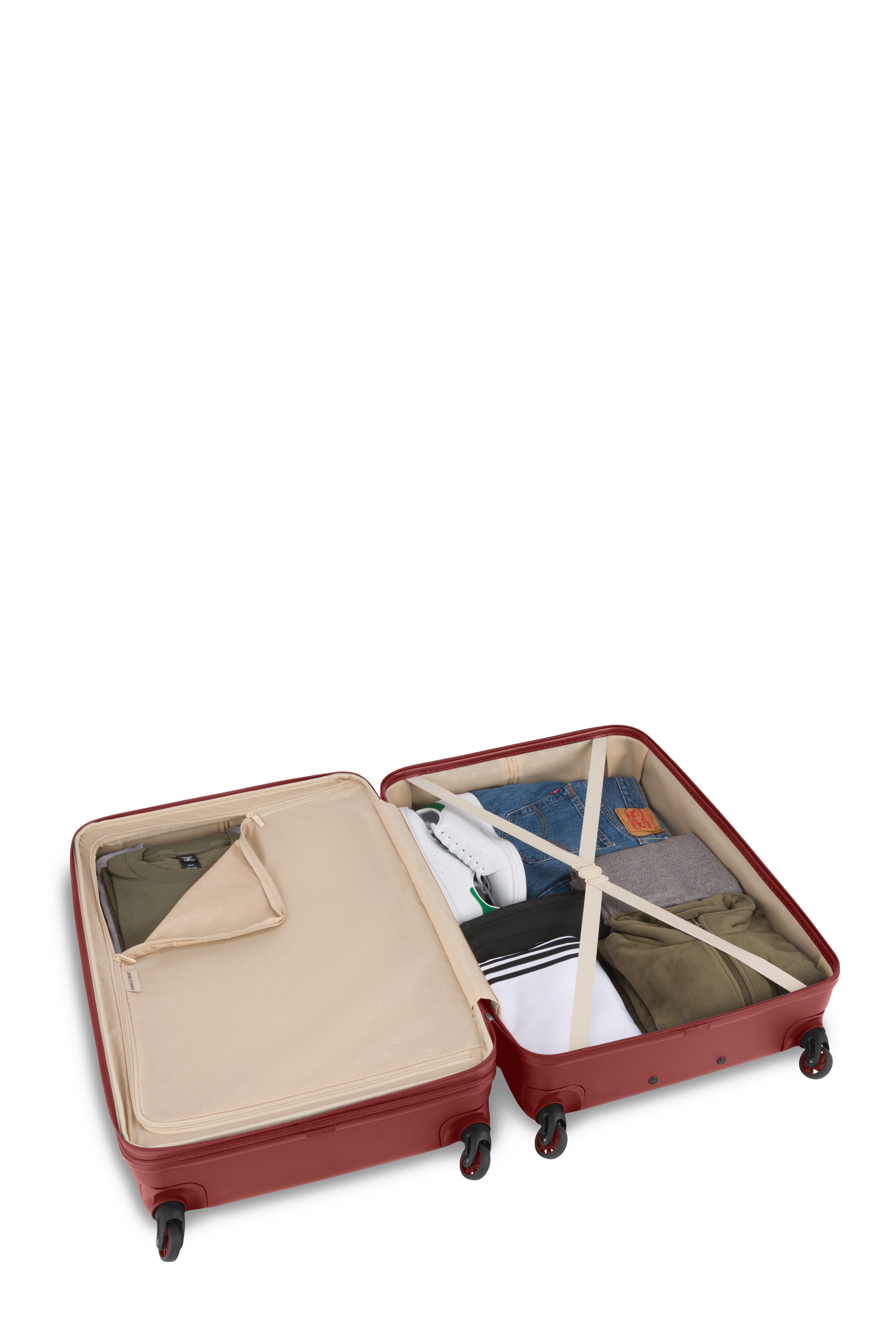 SWISSGEAR - Signature Large Checked Spinner - Cinnamon Brown - 05