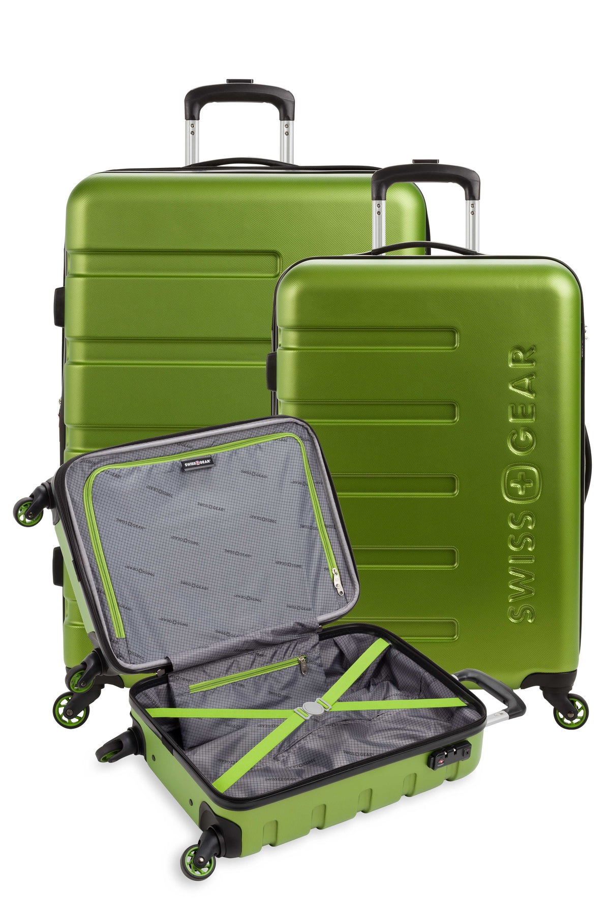 SWISSGEAR - Signature 3-Piece Spinner Set - Lime Green - 04