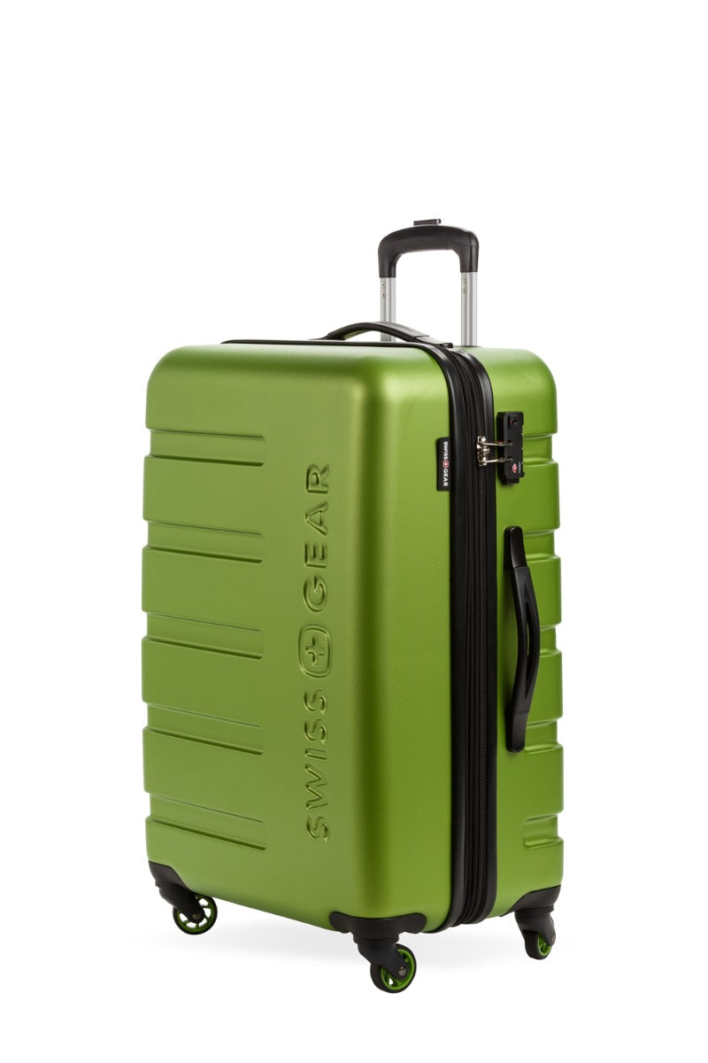 SWISSGEAR - Signature Medium Checked Spinner - Lime - 01