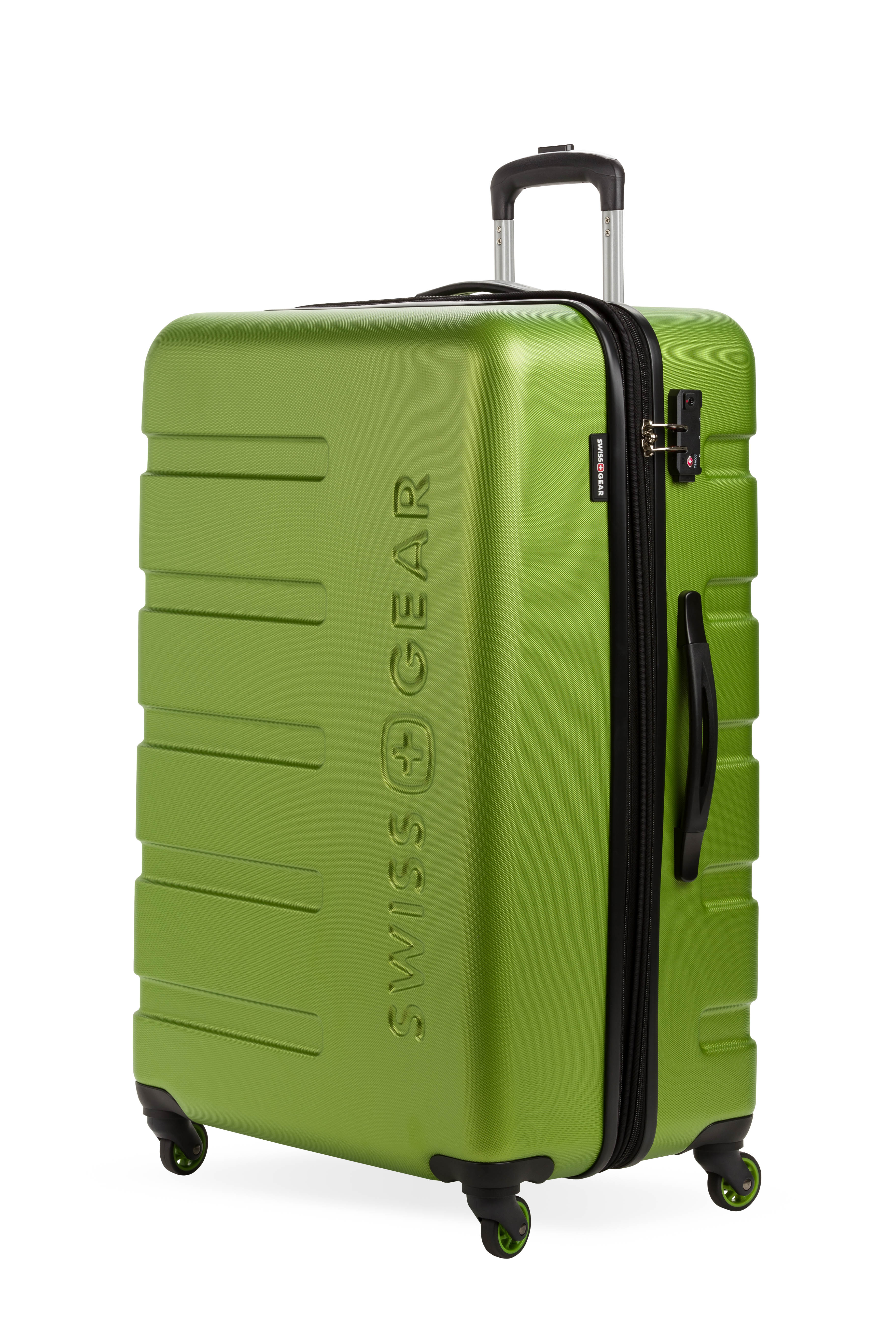 SWISSGEAR - Signature Large Checked Spinner - Lime - 01