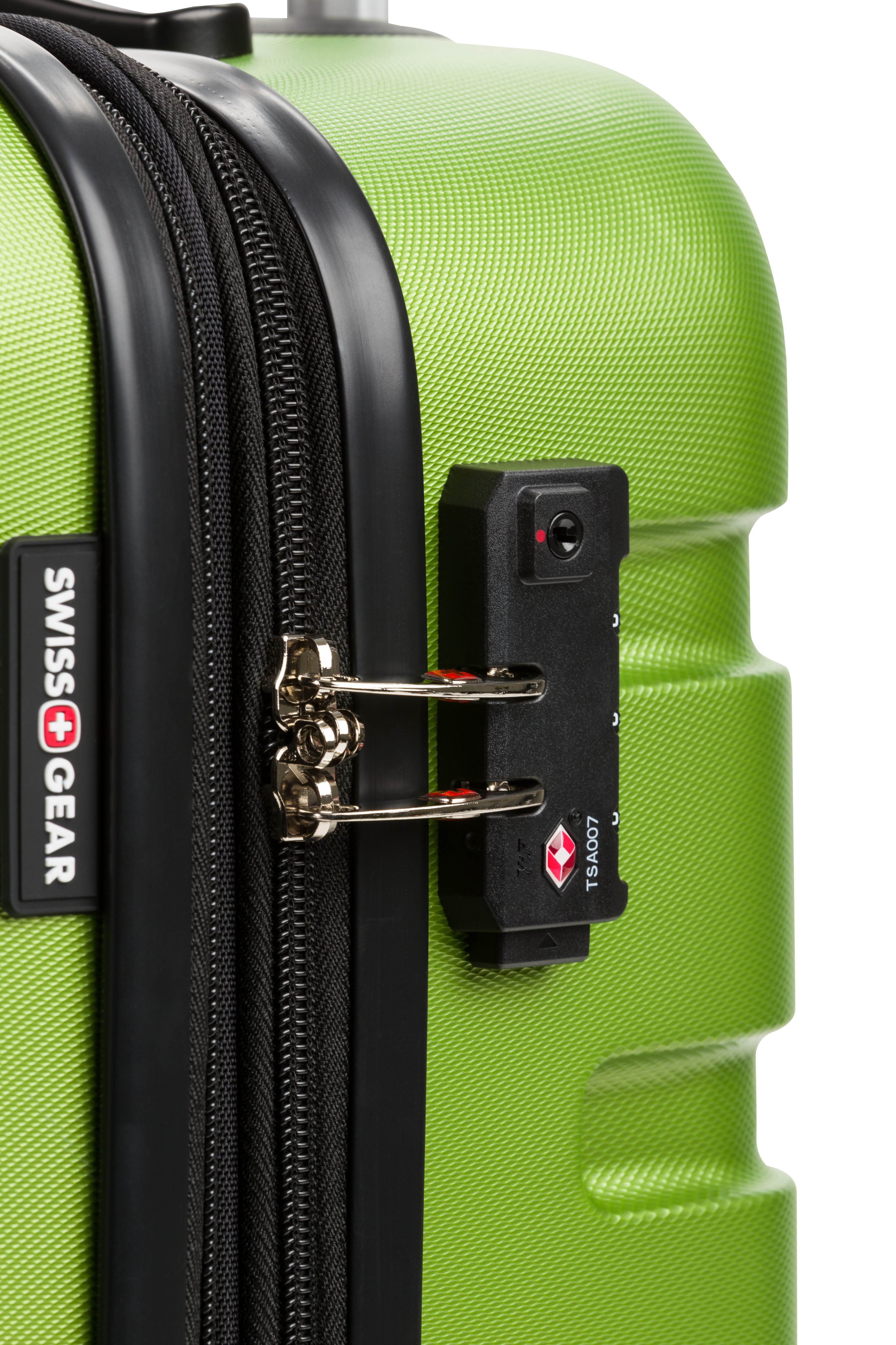 SWISSGEAR - Signature Large Checked Spinner - Lime - 05