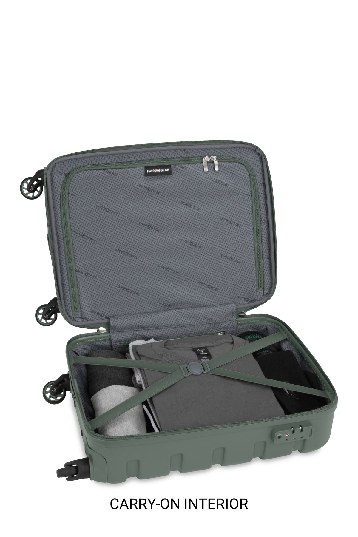 SWISSGEAR - Signature 2-Piece Spinner Set - Olive Green - 05