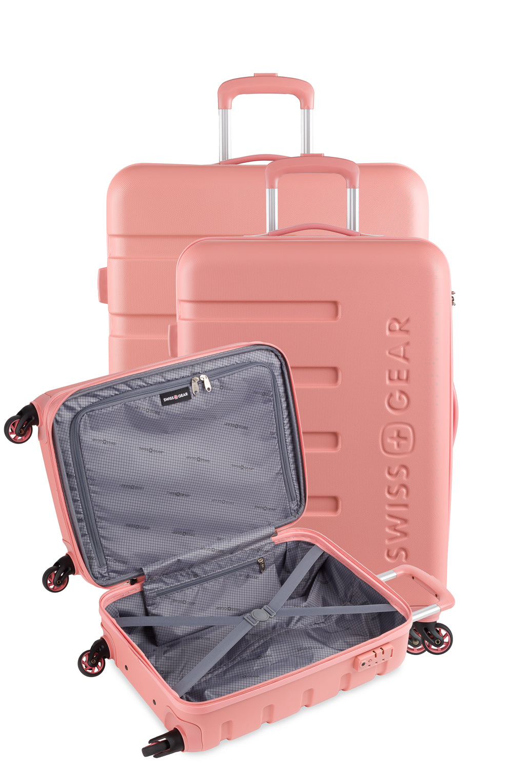 SWISSGEAR - Signature 3-Piece Spinner Set - Coral - 16